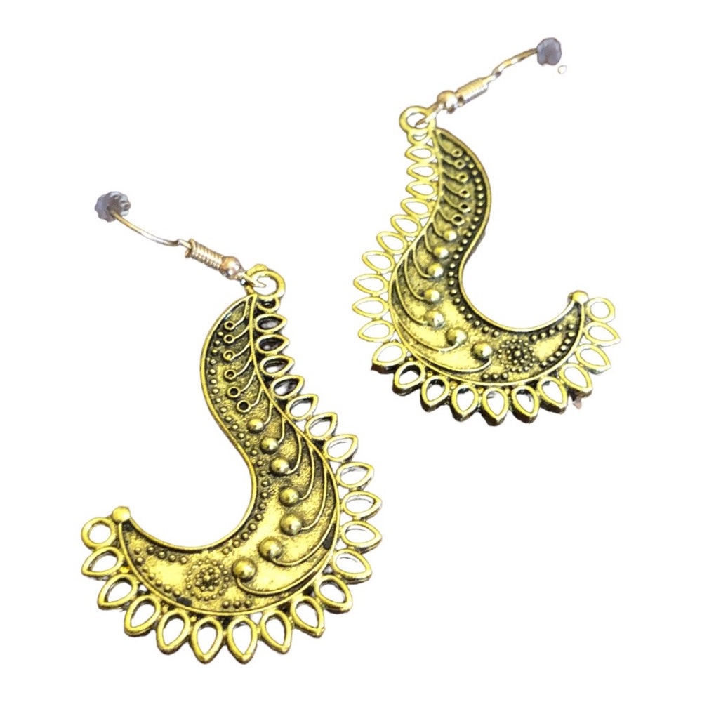 Duufin Drop Dangle Design Earrings  Women's Gold
